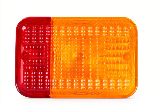 SUKATC Red Amber Tractor Taillight Lens Waterproof Plastic RE70021-1