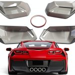 Telfair 2014-2019 C7 Corvette Rear Tail Light Lens Set - Complete-0