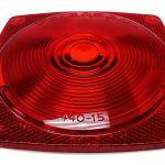 Parts Master Red Clearance Marker Lens V440-15 Waterproof Fit-0