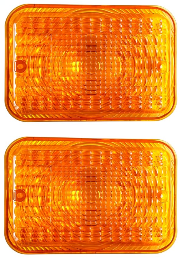 Dgdhf LVU18745 Amber Tail Light Lens for John Deere Tractors-0