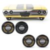 VYNTRAL Rear Tail Light Backup Lens for 1972 Malibu SS Smoked Black-0