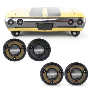 VYNTRAL Rear Tail Light Backup Lens for 1972 Malibu SS Smoked Black-0