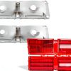 STILEALUS Red ABS Tail Lamp Lens & Housing Set for 1975-1979 Chevy II-3