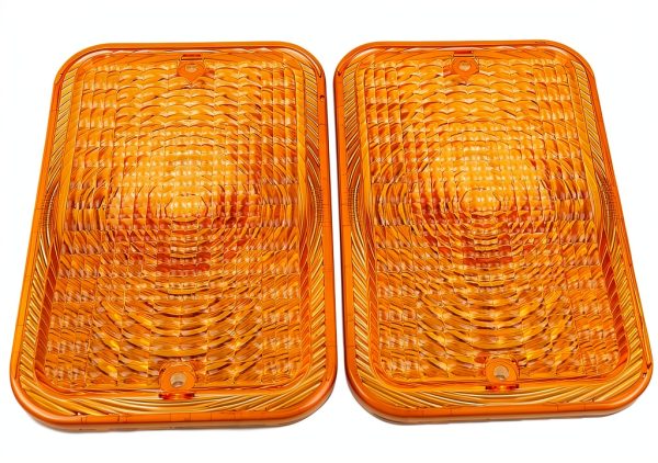 YIHETOP Amber Acrylic Equipment Lens for John Deere Tractors-1