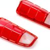 ECOTRIC Red and White Plastic Rear Tail Light Lens for 1972-1980 Dodge-4