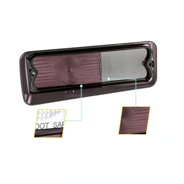 VYNTRAL Smoked Lens Waterproof Rear Tail Light Lamp Lens for 1967-1972-4