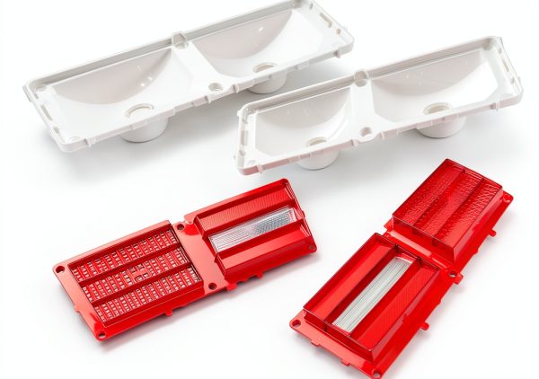 STILEALUS Red ABS Tail Lamp Lens & Housing Set for 1975-1979 Chevy II-5