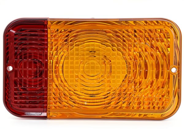 Sootim Red/Amber Lens Waterproof Rear Lights for Tractor-4