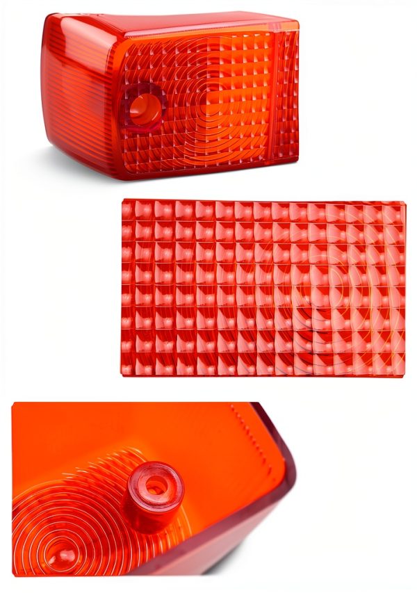 JUQAFY Red UTV Rear Light Lens for Kubota RTV Series K7561-62730-4