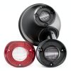 VYNTRAL Rear Tail Light Backup Lens for 1972 Malibu SS Smoked Black-1