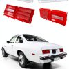 STILEALUS Red ABS Tail Lamp Lens & Housing Set for 1975-1979 Chevy II-0