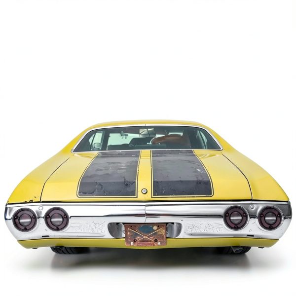 VYNTRAL Rear Tail Light Backup Lens for 1972 Malibu SS Smoked Black-5