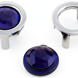 Speedway Motors Blue Tail Light Lenses Universal Fit 2‑Piece Set-0
