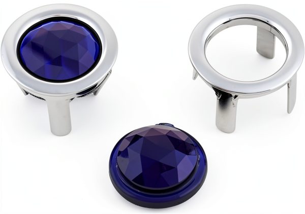 Speedway Motors Blue Tail Light Lenses Universal Fit 2‑Piece Set-0