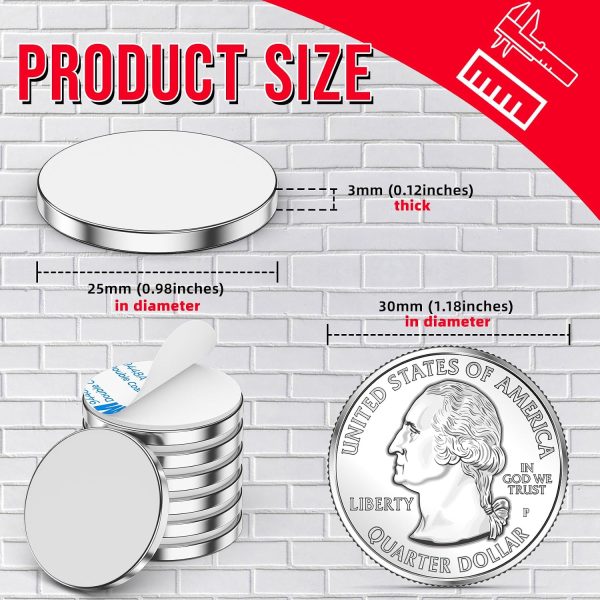 Strong Neodymium Disc Magnets by FINDMAG – N42 Grade, 4‑Pack-5