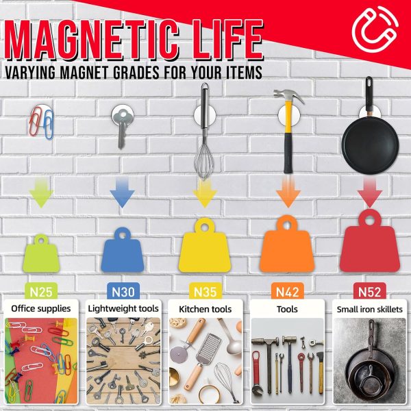 Strong Neodymium Disc Magnets by FINDMAG – N42 Grade, 4‑Pack-6